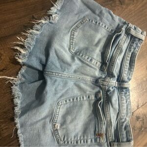 Joe's Jeans Light Blue Frayed Denim Shorts